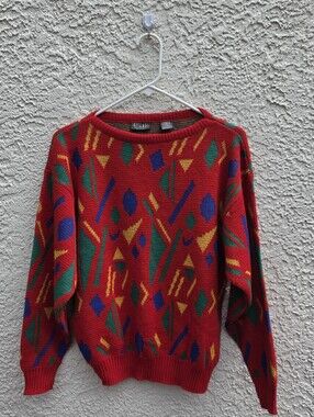 80's/90's Vintage Gitano Geometric Knit Sweater